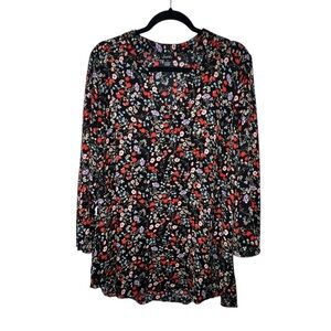 Justify Black Floral Women's Blouse